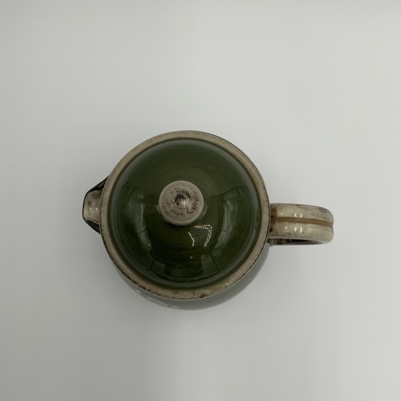 Vintage Signed Kohler Folk Art Pottery Pitcher, Floral - Picture 5 of 9